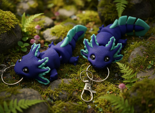 Bag Buddies Blue Axolotl