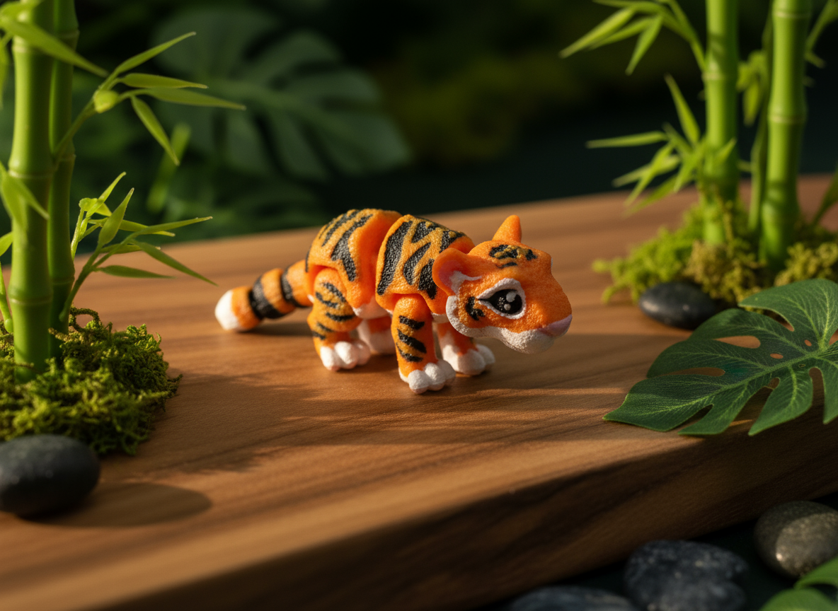 Pocket Pet Tiger in natural jungle setting